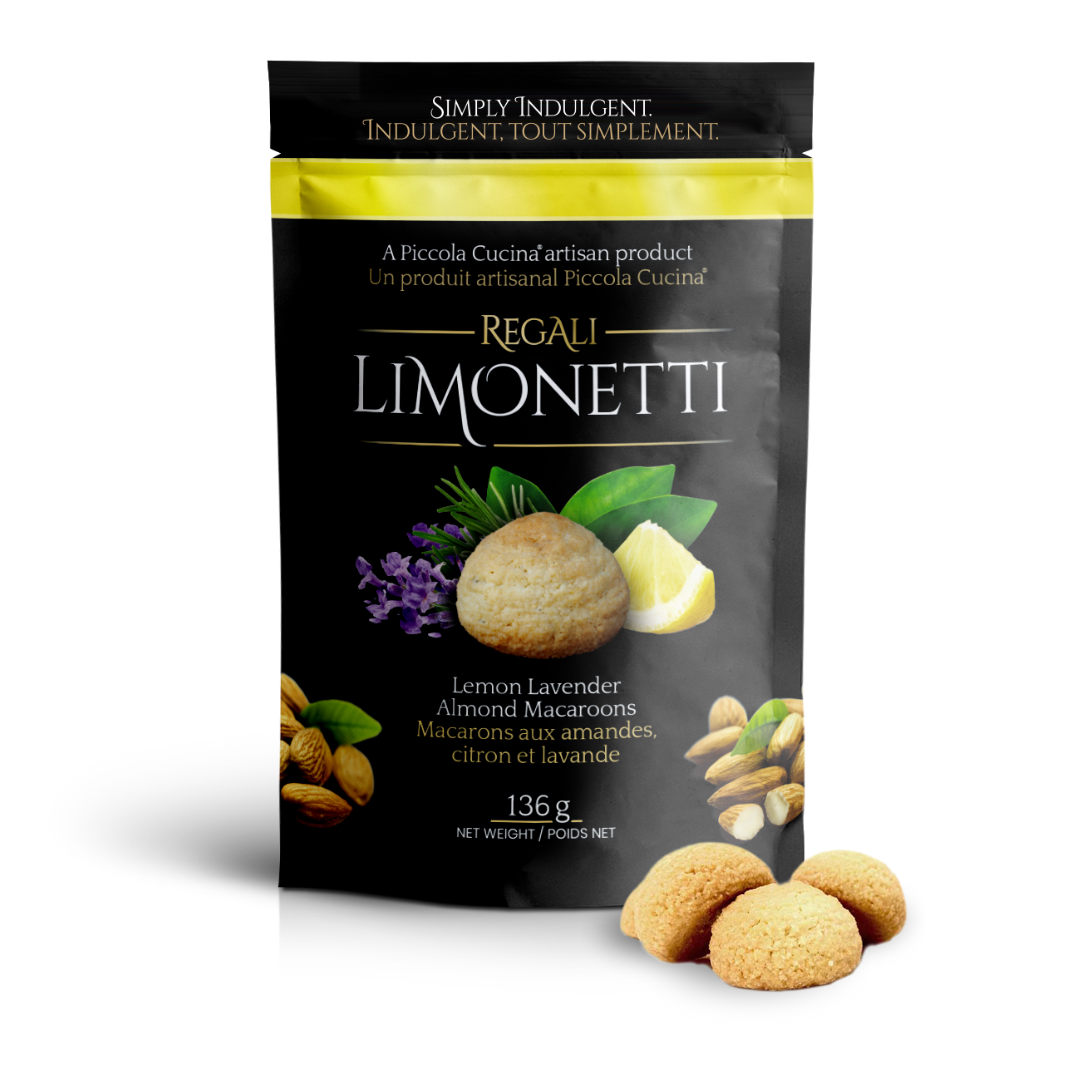 Piccola Cucina Limonetti Lemon Lavender Almond Macaroon Cookies package