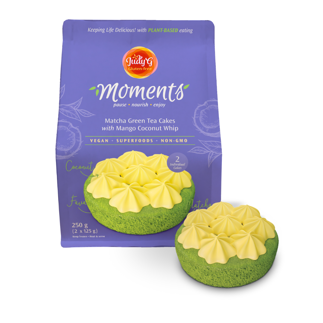 Piccola Cucina Matcha Green Tea Cake with Mango Coconut Whip package