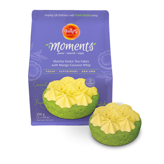 Piccola Cucina Matcha Green Tea Cake with Mango Coconut Whip package