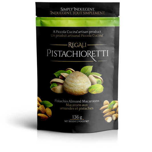 Soft and chewy gluten-free Pistachioretti Pistachio Almond Macaroon Cookies made with almonds and pistachios