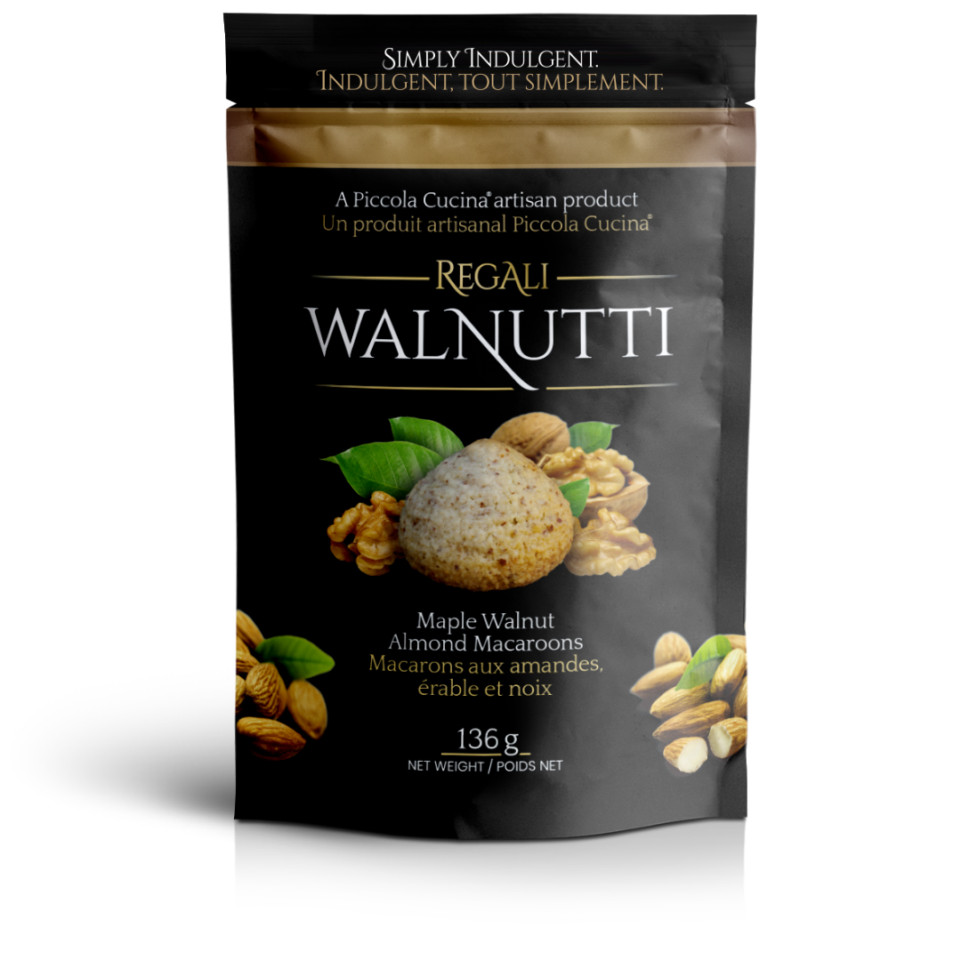 Soft and chewy gluten-free Walnutti Maple Walnut Almond Macaroon Cookies inspired by maple and walnut