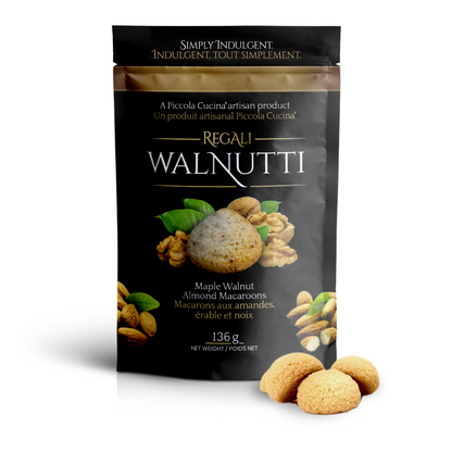 Piccola Cucina Walnutti Maple Walnut Almond Macaroon Cookies package